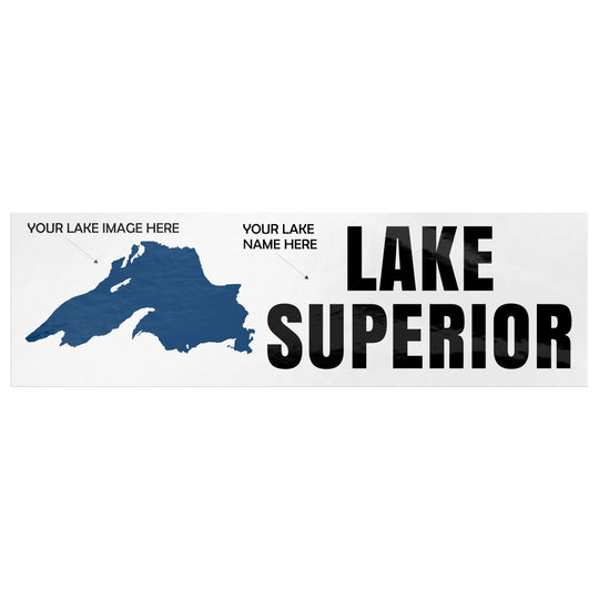 Custom Lake Bumper Sticker