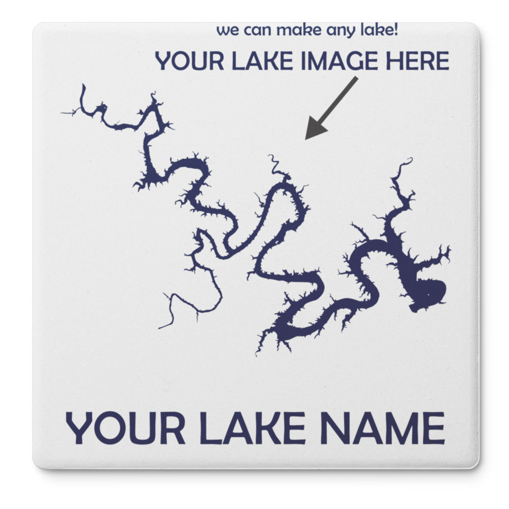 Custom Lake Soapstone Coaster