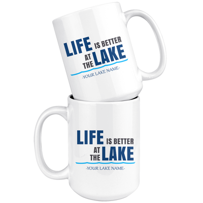 Custom Lake Mug White 15oz.