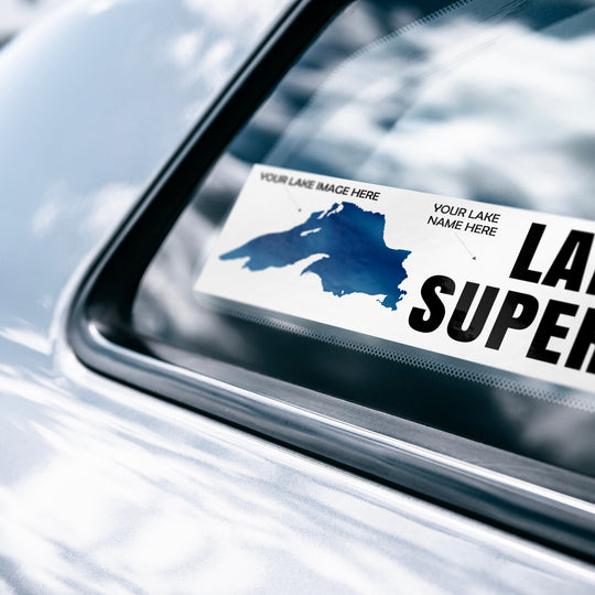 Custom Lake Bumper Sticker