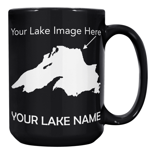 Custom Lake Mug White 15oz.