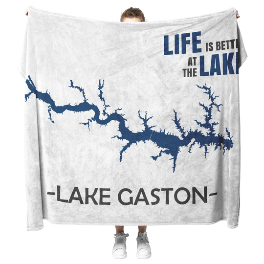 Custom Lake Fleece Blanket