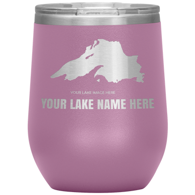 Custom Lake Wine Tumbler