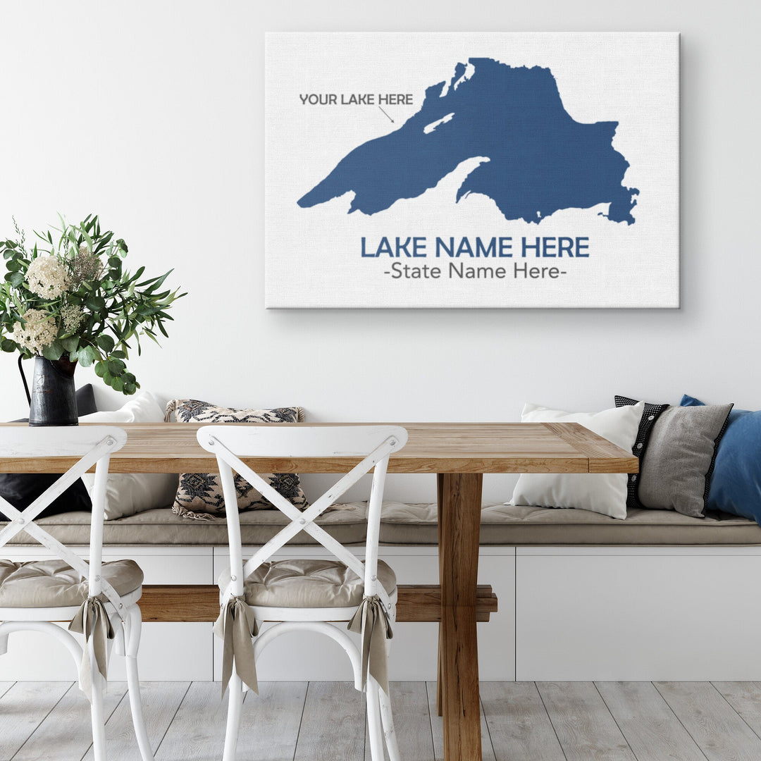 Custom Lake Framed Square Canvas – Home Lake Goods