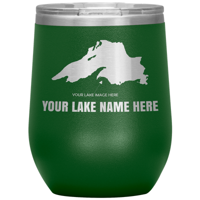 Custom Lake Wine Tumbler